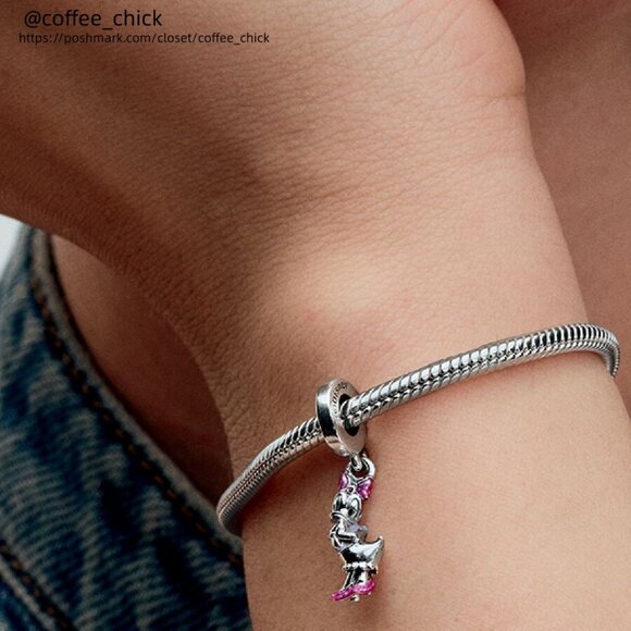 Pandora Disney Daisy Duck Dangle Charm - Picture 2 of 2